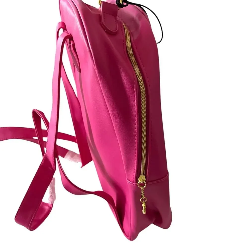 NEW JUICY COUTURE Hot Pink & Black Sequin Backpack Bag FAST SHIPPING NWT 1507-57